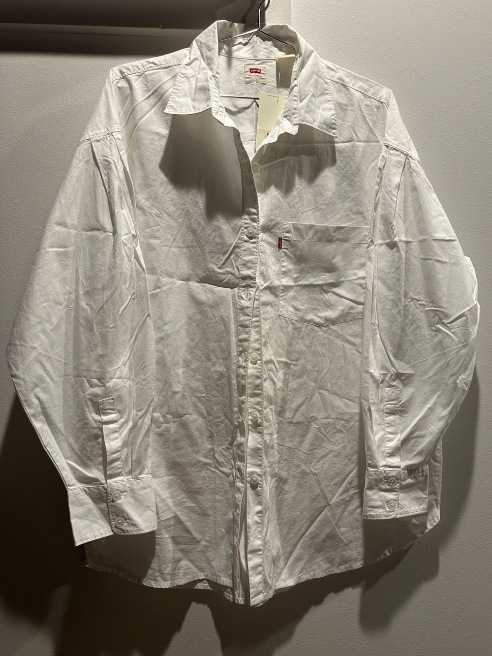 Levi's White Button-Up Shirt- 100% Cotton